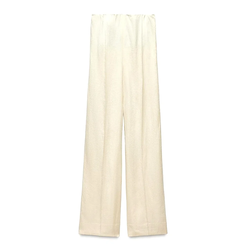 ZARA ZW COLLECTION ECRU STRAPLESS JUMPSUIT 🤩🤩🤩 - Picture 3 of 8